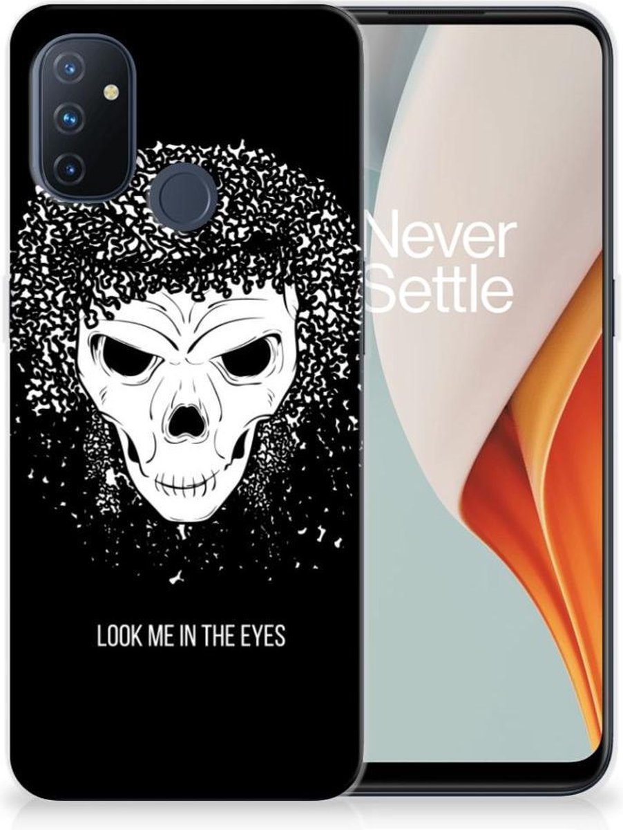 Silicone Back Case OnePlus Nord N100 Skull Hair