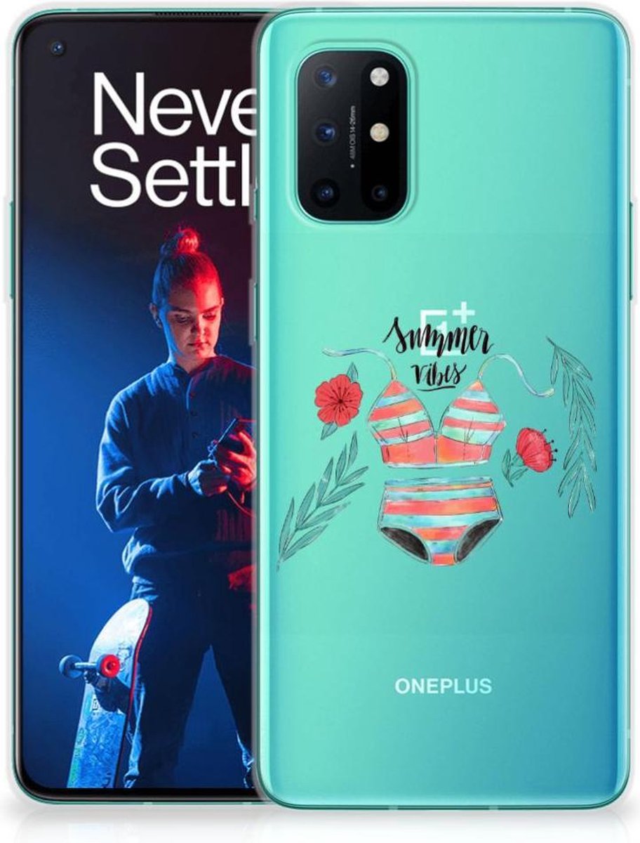 OnePlus 8T Telefoonhoesje met Naam Boho Summer