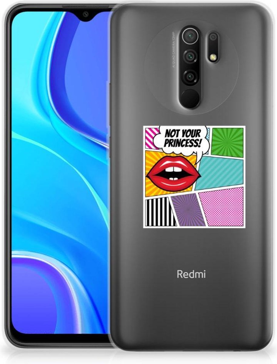 Xiaomi Redmi 9 Silicone Back Cover Popart Princess