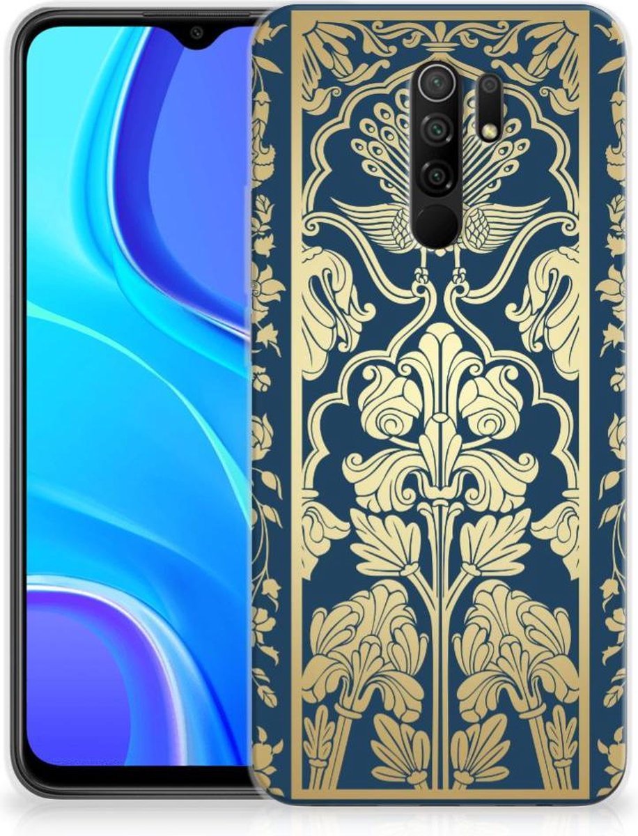 Xiaomi Redmi 9 TPU Case Beige Flowers