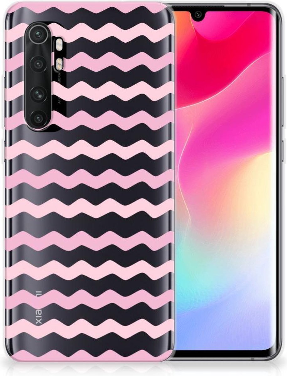 Xiaomi Mi Note 10 Lite TPU bumper Waves Roze