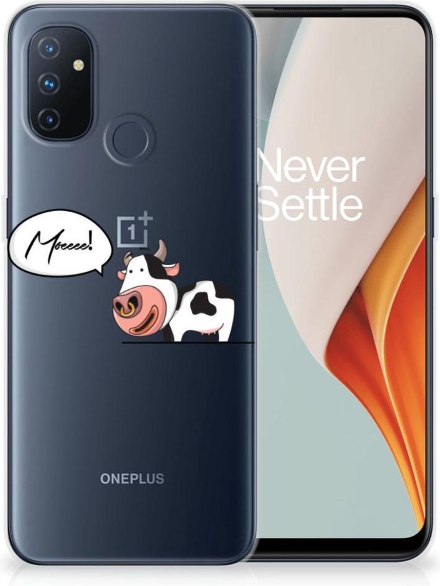 OnePlus Nord N100 Telefoonhoesje met Naam Cow