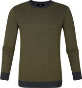 Suitable Katoen Thomas Pullover Donkergroen - maat M