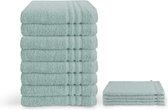 Byrklund Handdoeken set - Bath Basics - 12-delig - 8x 50x100 + 4x 16x21 - 100% katoen - Zeeblauw