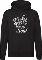 Rock and Roll stole my soul Hoodie | sweater | elektrische gitaar | vaderdag | muziek | trui | unisex | capuchon