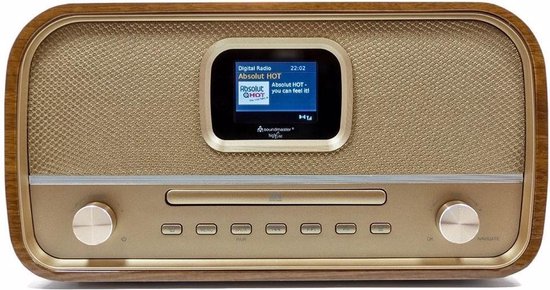 Soundmaster NMCDAB990GOLD - Stereo DAB+/FM-radio, CD-speler, bluetooth en USB - Soundmaster