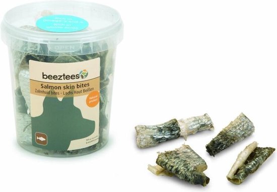 Foto: Beeztees zalmhuid bites 75 gr