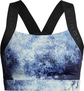 Röhnisch Sport-beha Kay Printed Polyester Dames Blauw Mt Xxl