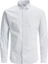 Jprblablackpool Stretch Shirt L/s S 12183779 White/slim Fit