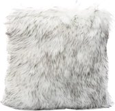 Sierkussen - Shaggy Vulling G - Wit - 58 Cm X 58 Cm