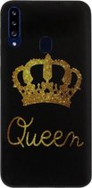 ADEL Siliconen Back Cover Softcase Hoesje Geschikt voor Samsung Galaxy A20s - Queen Koningin