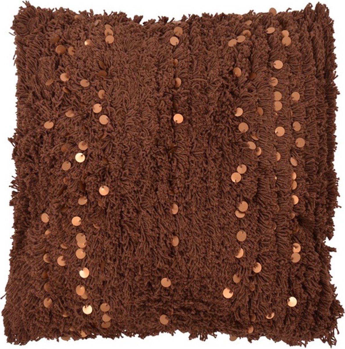 Linen & More Boston Cappuccino Kussen | 45 X 45 | Sierkussen Voor Woonkamer Of Slaapkamer Bruin