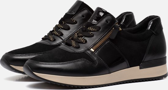 Gabor Sneakers zwart Leer Dames Maat bol