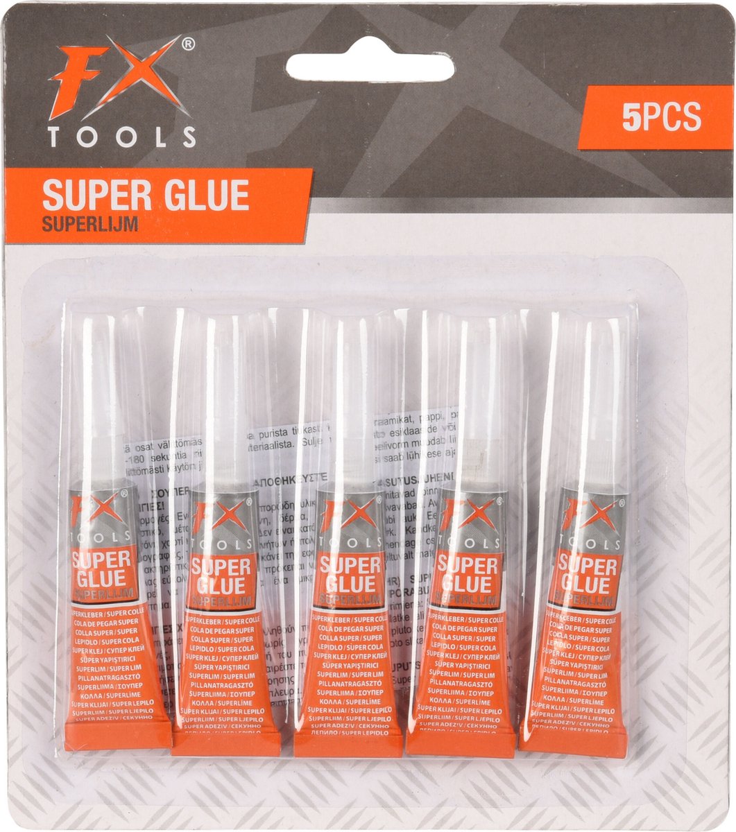 2x stuks power glue alles lijm tube 3 gram 5 stuks - Knutsel superlijm tube — cadeau in Cadeau-ideeën - foto 2