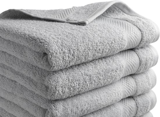 DoubleDry Serviettes Hotel Collection - 70x140 cm - lot de 6 - gris clair