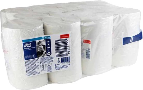 Tork 100134 Wiping Centerfeed Poetspapier Advanced 1-laags wit
