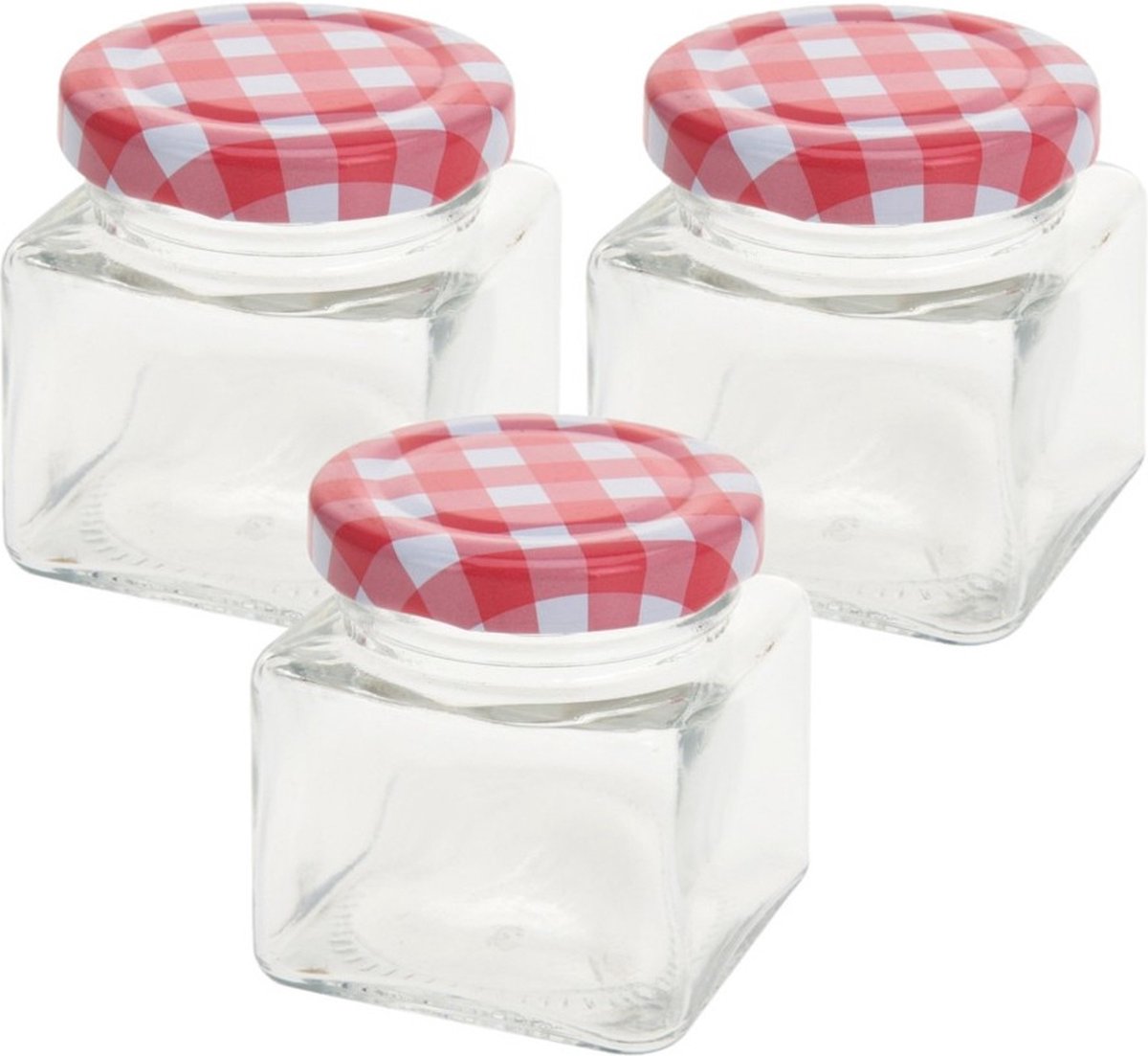 Excellent Houseware Inmaak/weckpotjes - 75 ml - 24x stuks - met draaideksel - mini potjes
