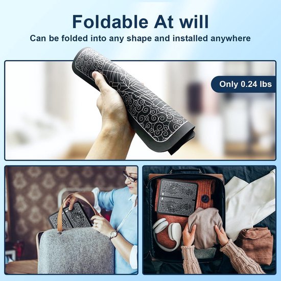 Masseur De Pieds électrique EMS - 8 Modes, 19 Intensités, Rechargeable USB, Portable - Neuf Sous Blister