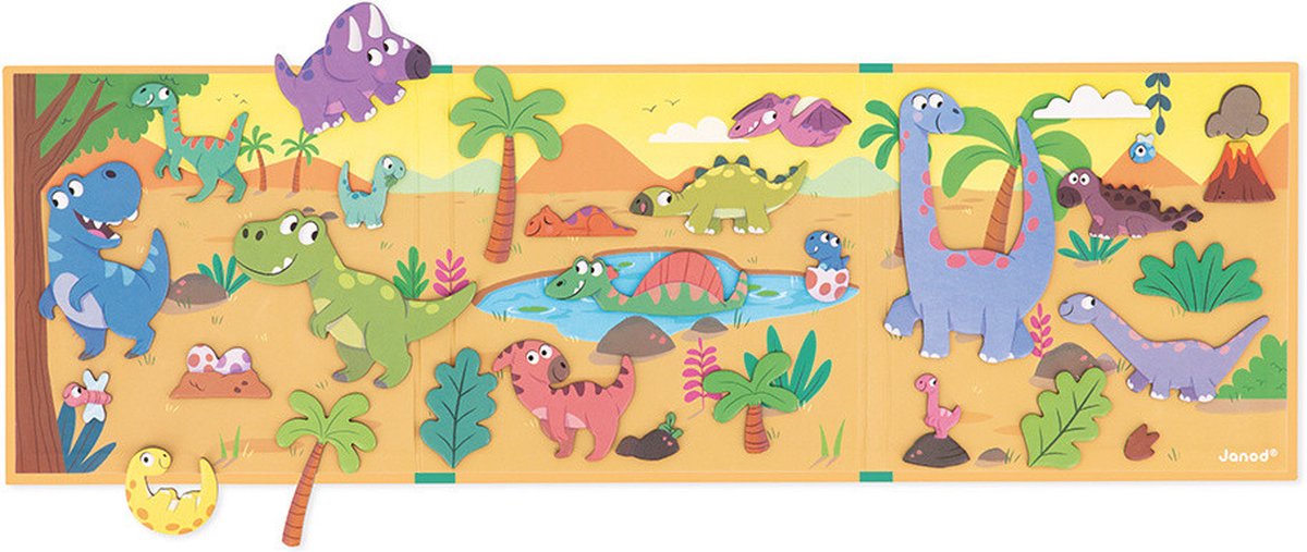 Janod - Magneti Stories - Dinosaurus – Educatieve magneetset — afbeelding 7