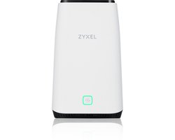 Zyxel FWA510 draadloze router Multi-Gigabit Ethernet Tri-band (2.4 GHz / 5 GHz / 5 GHz) 5G Zwart, Wit