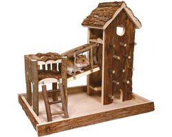 Trixie speelplaats birger hamster schorshout 33x26x33 cm