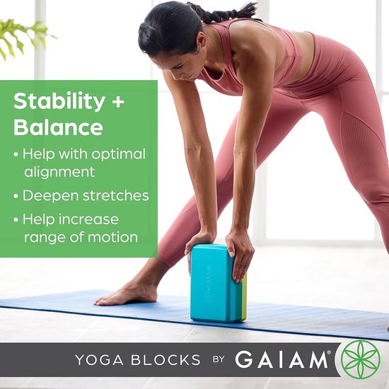 Yoga Blokken - Gaiam - Oefening en Stretch Accessoires van Gaiam — afbeelding 3