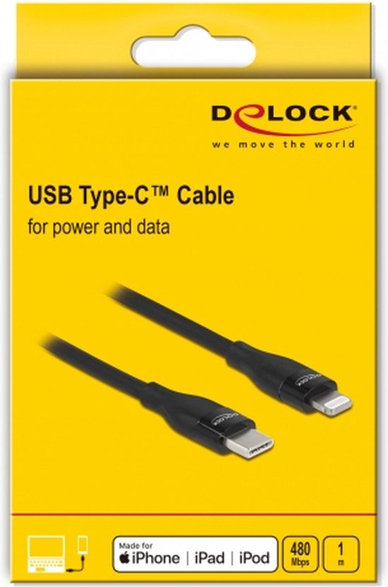 Lightning kabel voor Apple iPhone & iPad - 1 Meter - 4 stuks
