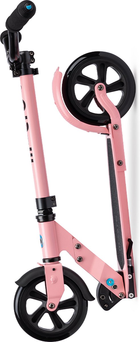 Micro step Speed Deluxe Rose Pink - grote wielen - verstelbaar stuur.