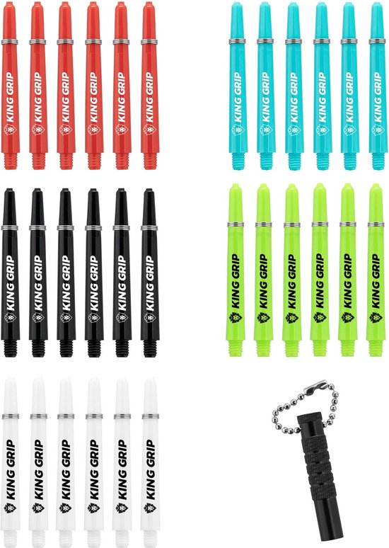 KOTO Dart Shafts Collection Inbetween + Remover, Nylon Shafts Rood, Zwart, Blauw, Wit, Groen, Geschikt voor L-Style Champagne EZ L1 KOTO V1 Flights, incl. 30 Shafts & praktische Shaft Remover van KOTO — afbeelding 2