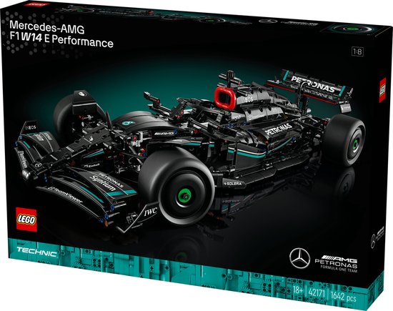 LEGO Technic Mercedes-AMG F1 W14 E Performance, Voiture de Course, Set à Construire, Réplique Détaillée, Cadeau pour Hommes et Femmes, Véhicule Miniature, Décoration pour le Bureau ou la Maison 42171