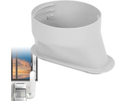 Koppelstuk Mobiele Airco Afvoerslang - Ø130Mm - Luchtafvoerslang - Plaat voor afvoerslang met een diameter van 13 cm - Voor verticale/horizontale schuiframen