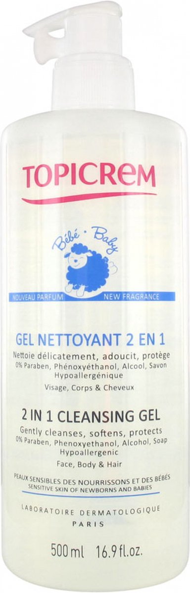Goedkoopste Topicrem Baby 2 In 1 Cleansing Gel Gevoelige Huid 500ml