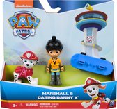 Bol.com PAW Patrol - Marshall & Danny met skateboard Speelfigurenset aanbieding