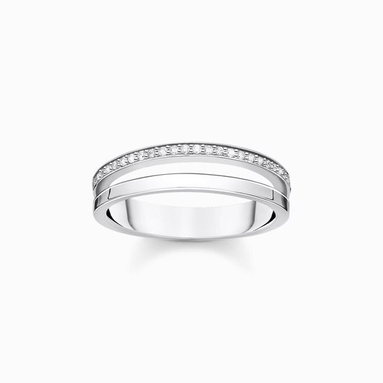 Thomas Sabo Dames Dames ring 925 sterling zilver sterling zilver gekleurde edelsteen 50 Zilver 32017874