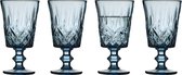 Lyngby Glas Sorrento Wijnglas 29 cl 4 st. Blauw