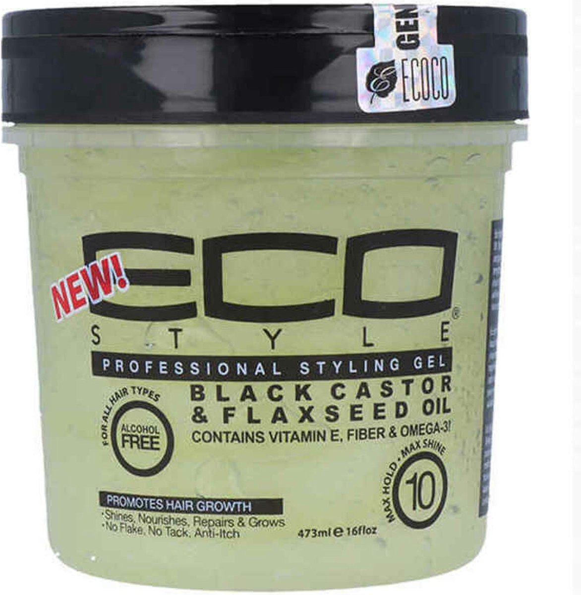 Eco Styler Black Castor&Flaxeed Oil Gel - 473ml