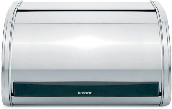 Brabantia Boîte à pain avec couvercle coulissant medium - Brilliant Steel