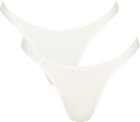 Sloggi Women GO Casual Tiny tanga (2-pack) - slips pour femmes - orange abricot - Taille : XS