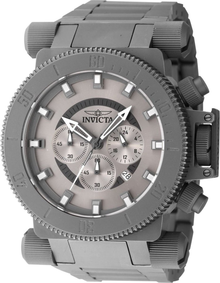 Invicta Coalition Forces 46533 Heren Horloge - Waterdicht - Analoog - Quartz Uurwerk - Roestvrij Staal met grijze Wijzerplaat - 51mm