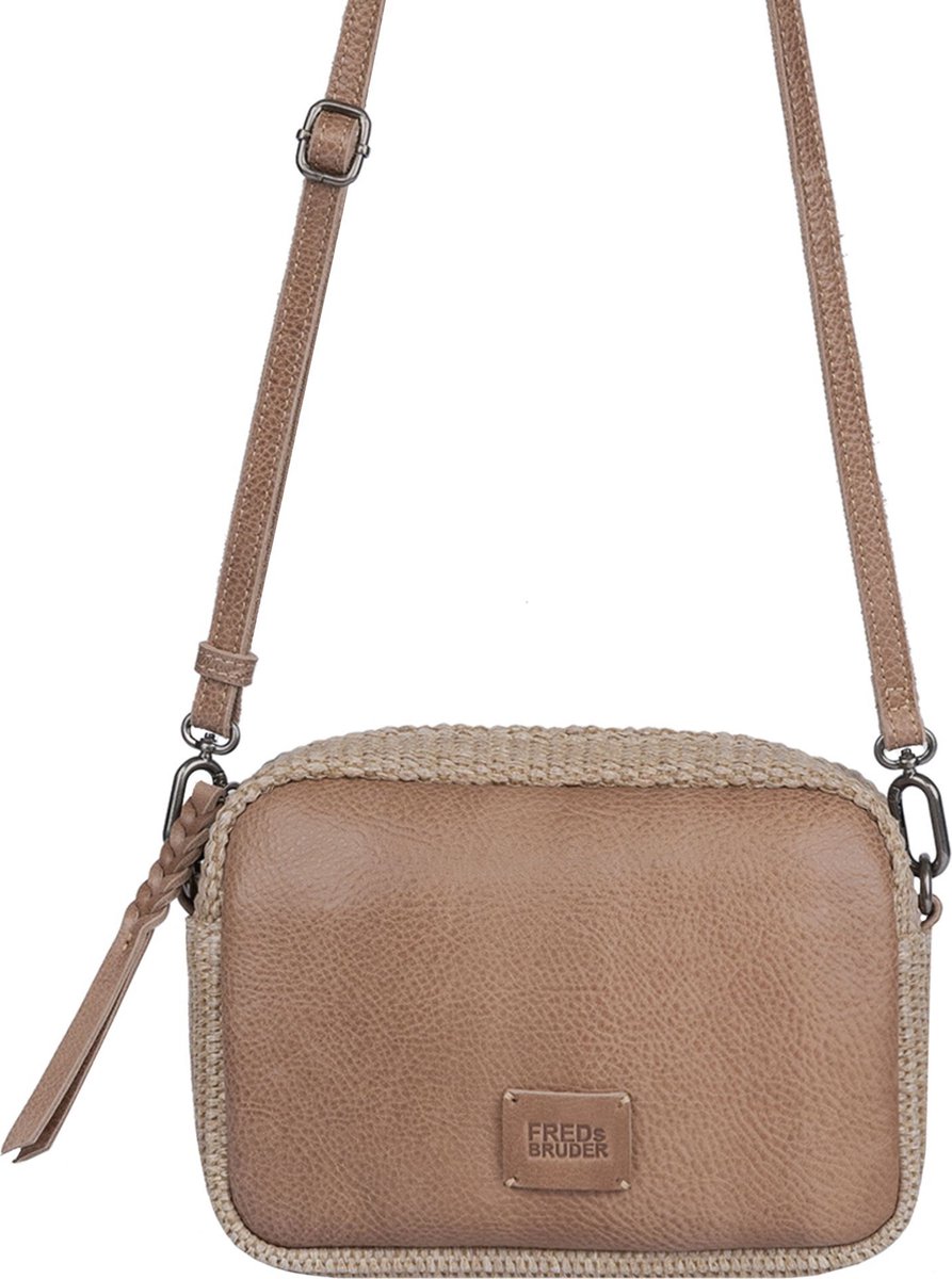 FREDsBRUDER Schoudertas Sea You Soon Camera Bag Black / Camel Zwart