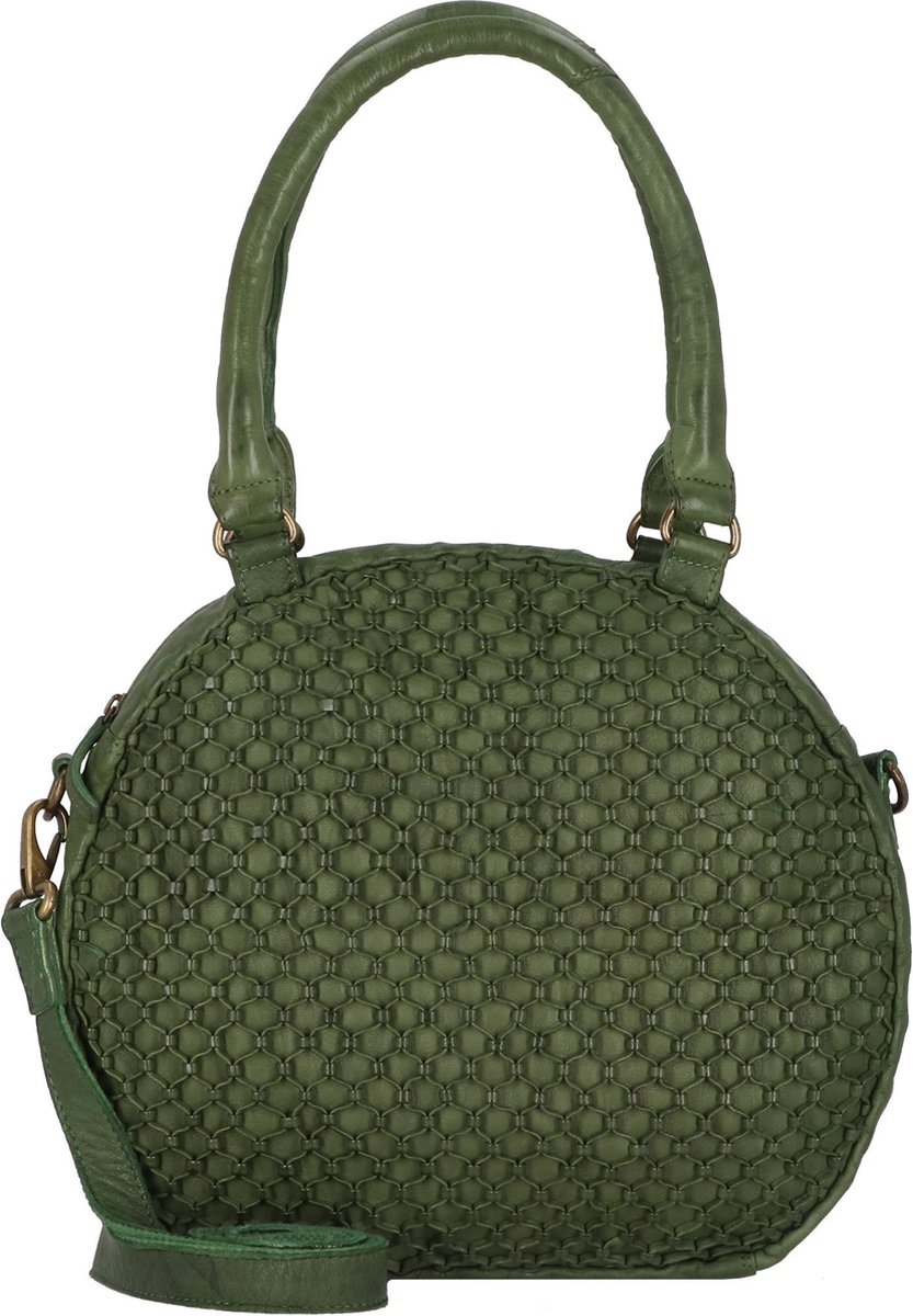 Greenland Nature Femi & Nine Leren Schoudertas 34 cm - Dames - green