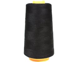 Lockgaren 100 polyester 2740 meter Kleur 000 Zwart