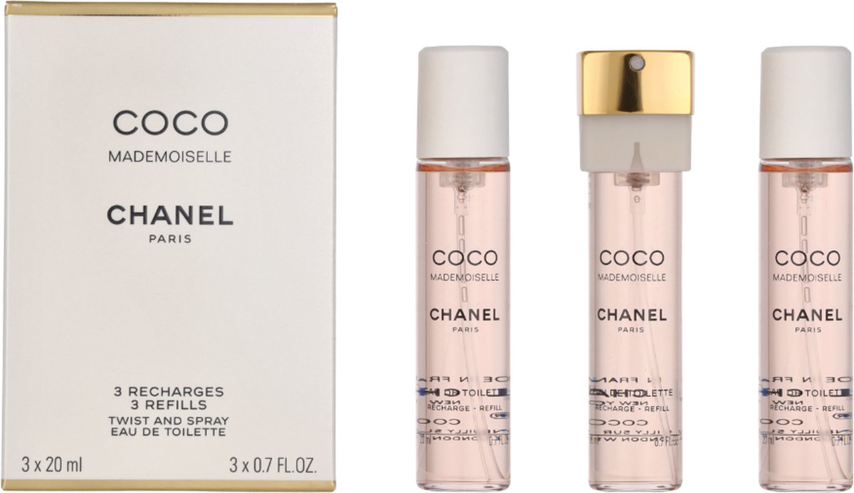 Chanel Coco Mademoiselle Geschenkset - 3x Eau de Toilette Refill