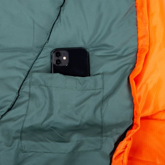 ACAMP NOVA Mummie Slaapzak 220 x 85 x 50 cm Oranje 1200 Gram PFC-Vrij van ACAMP — afbeelding 4