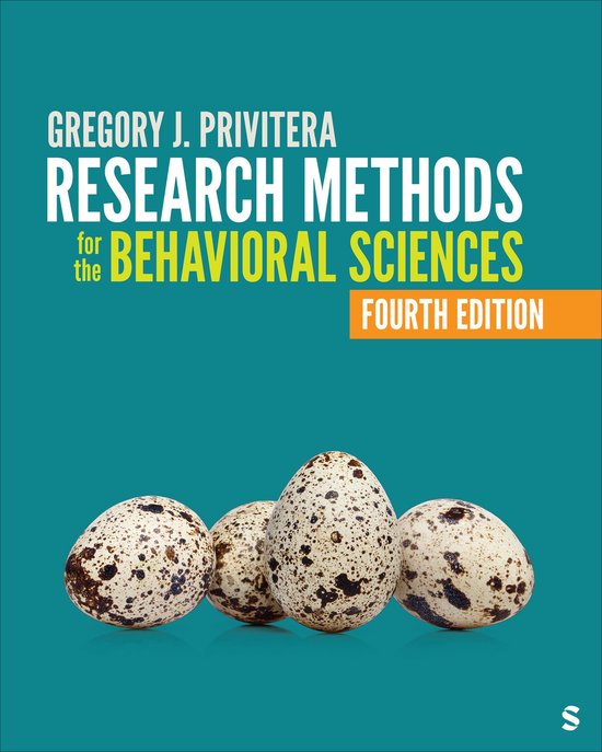 Research Methods for the Behavioral Sciences - cover