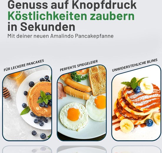 Kadirelli Pancake Pan - 7 Kop - 26cm - Pannenkoekenpan - Pancake Maker - Inductie - TEKZEN