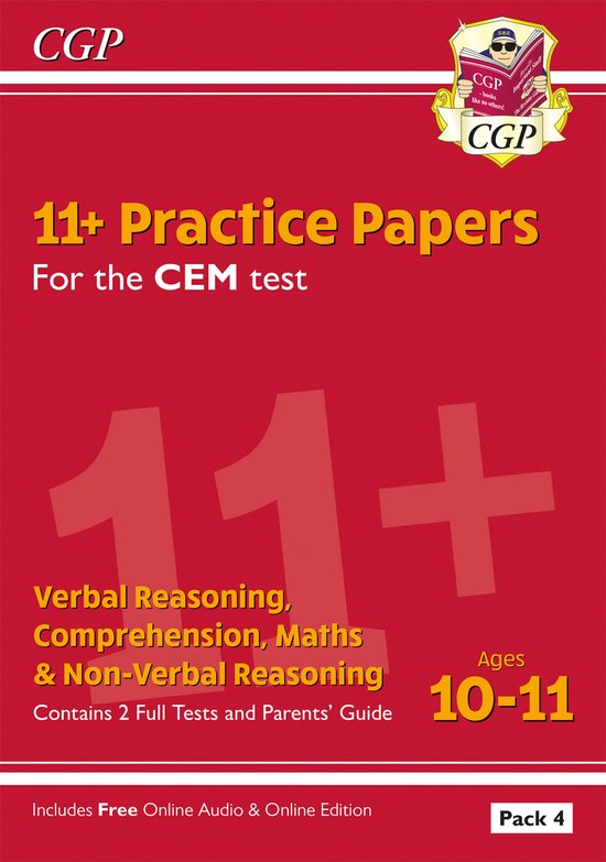 11+ CEM Practice Papers: Ages 10-11 - Pack 4 (with Parents'  ... - cover