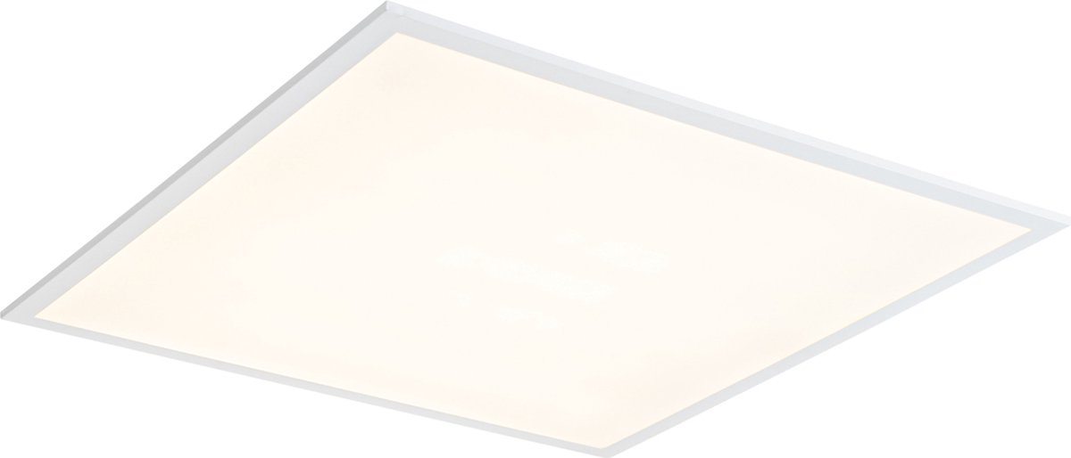 QAZQA Professional seagal - Moderne Dimbare LED Plafondplaat lamp met Dimmer - 1 lichts - L 59.5 cm - Wit - Garage / Kelder,Kantoor / Werkkamer,Winkel / Showroom