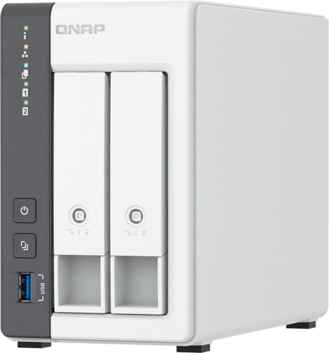 QNAP TS-216G data-opslag-server NAS Tower Cortex-A Cortex-A55 4 GB HDD Wit