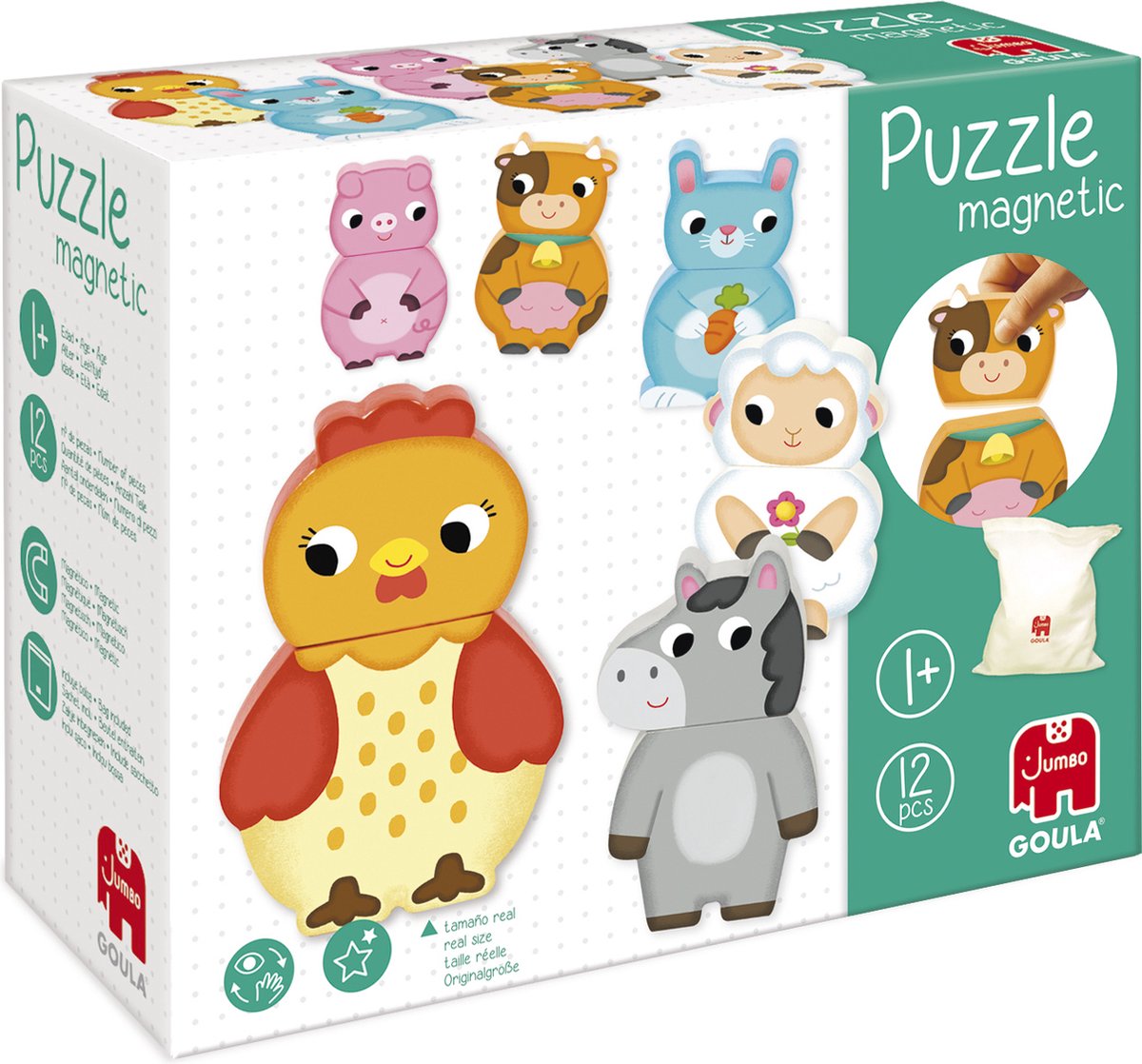Goula magnetische boerderijdieren puzzel